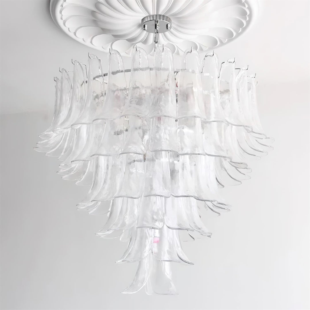 Valier Lustre Pétales en Verre Superposés - Neutralighting