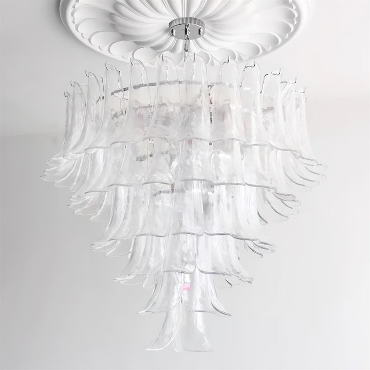 Valier Lustre Pétales en Verre Superposés - Neutralighting