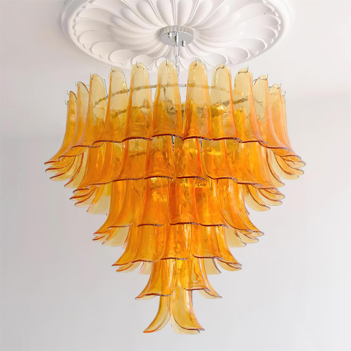 Valier Lustre Pétales en Verre Superposés - Neutralighting