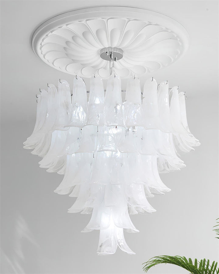 Valier Lustre Pétales en Verre Superposés - Neutralighting