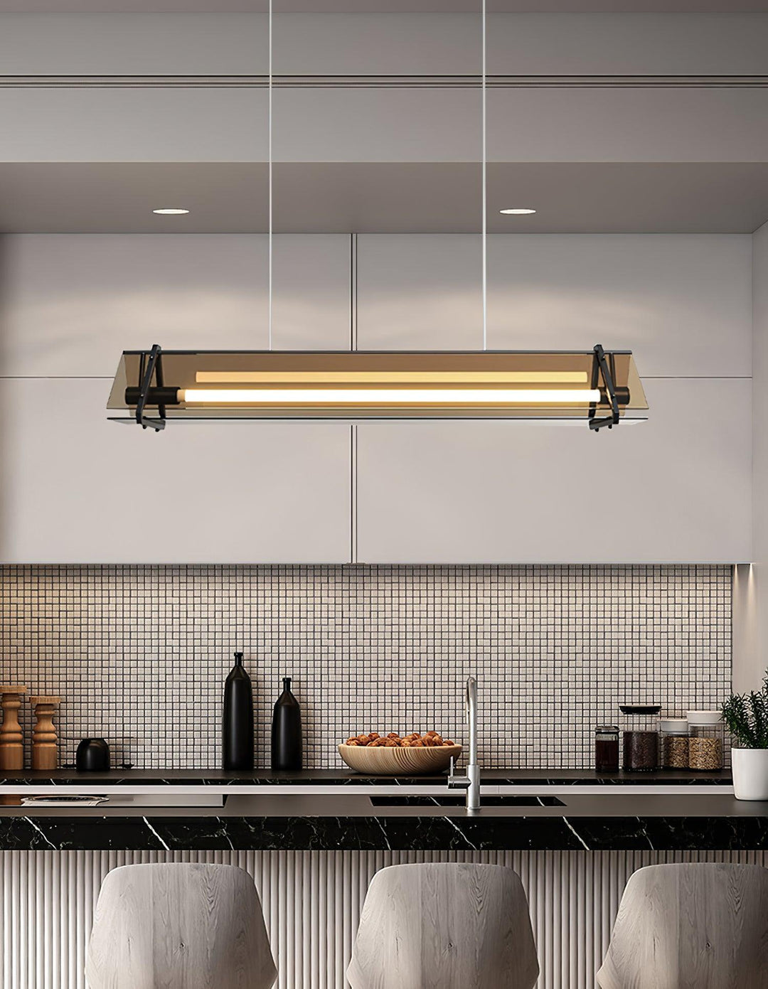 Lunaris Lampe Pendante Minimaliste en Verre - Neutralighting
