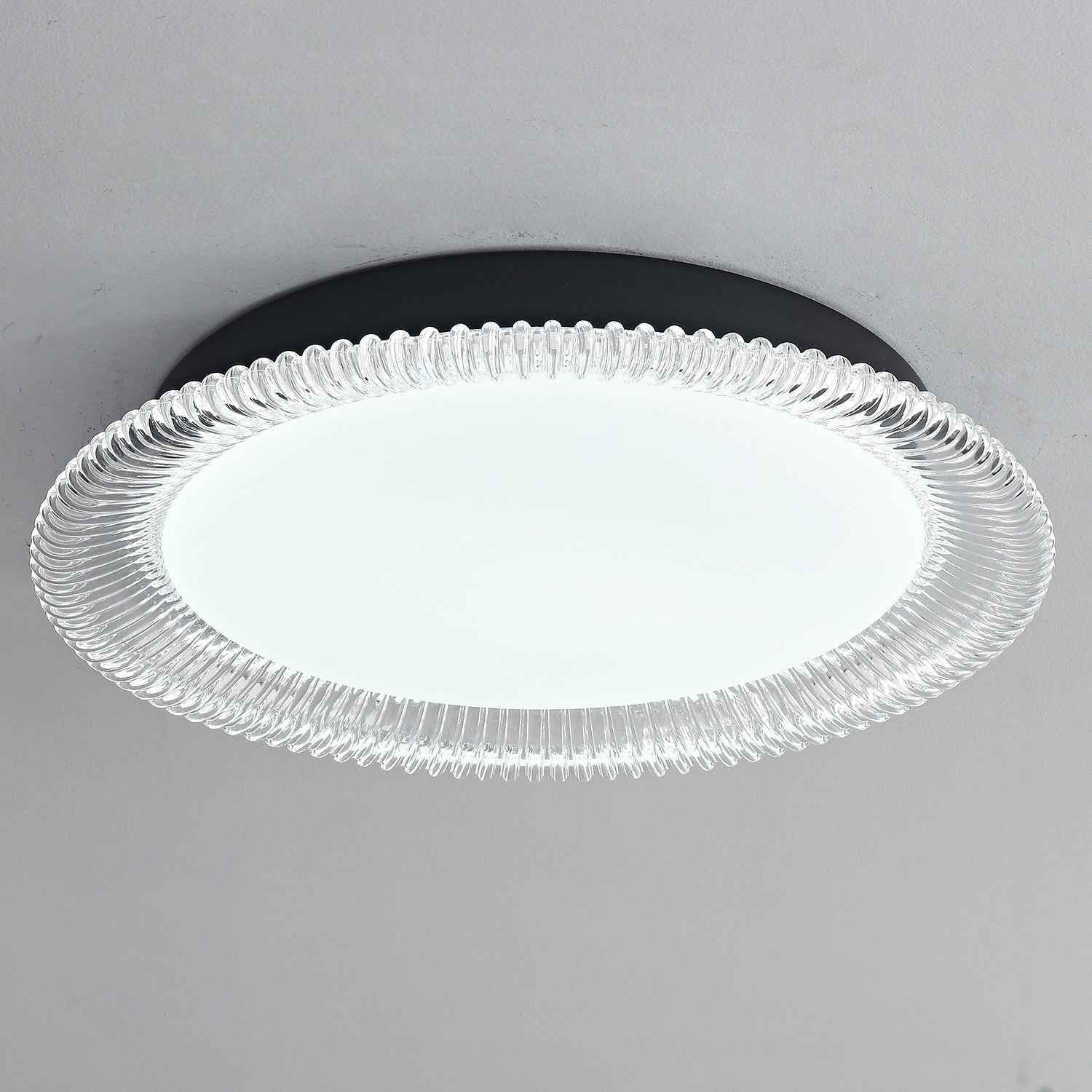 Lustra Acrylique 40cm Noir LED