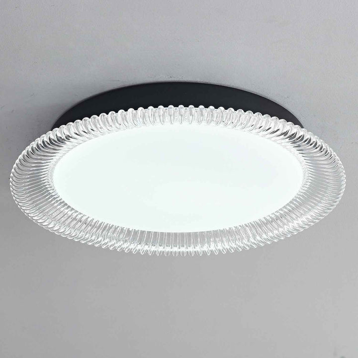 Lustra Acrylique 40cm Noir LED