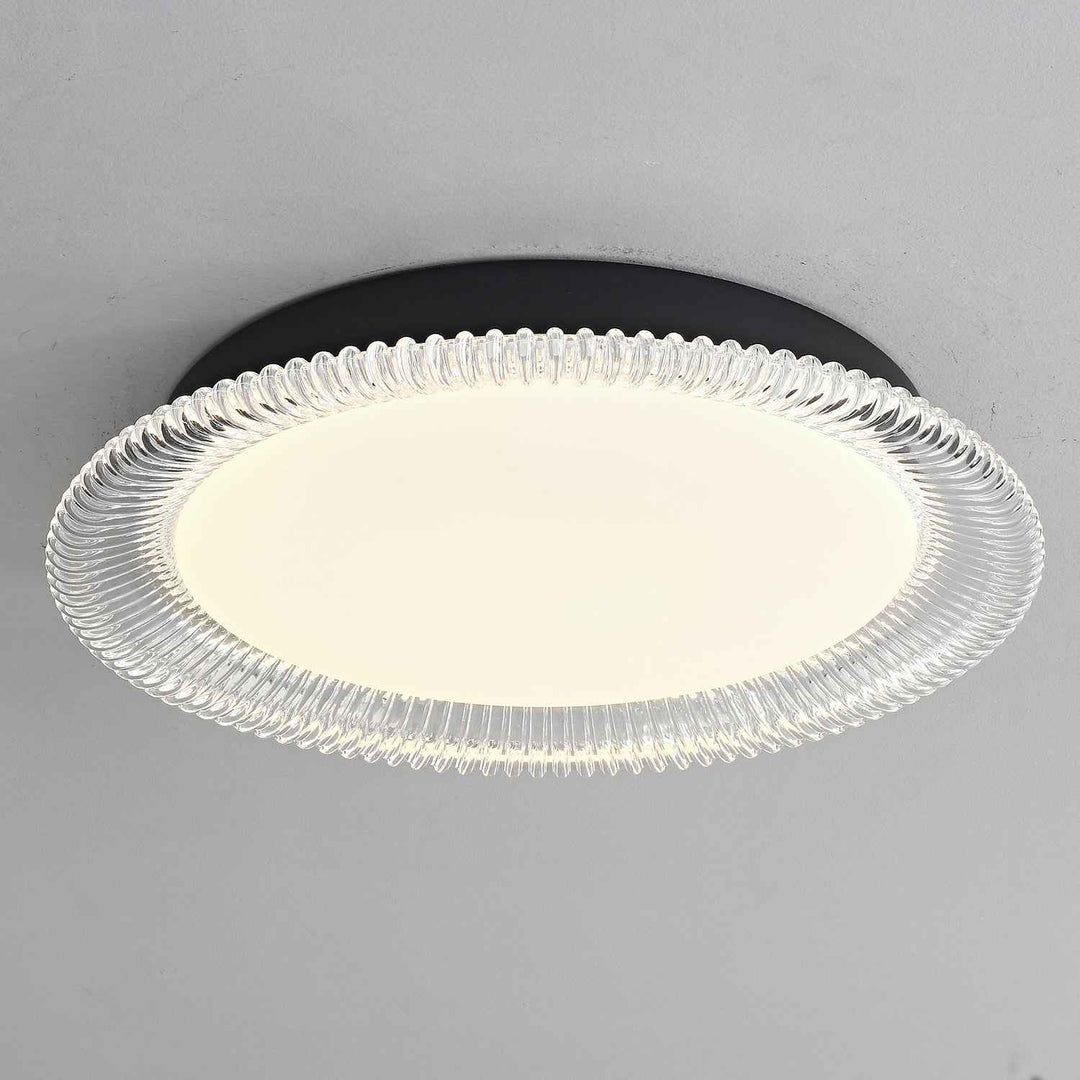 Lustra Acrylique 40cm Noir LED
