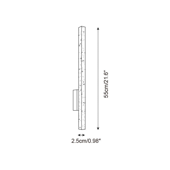 Opalyn Applique Murale Slim en Travertin - Neutralighting