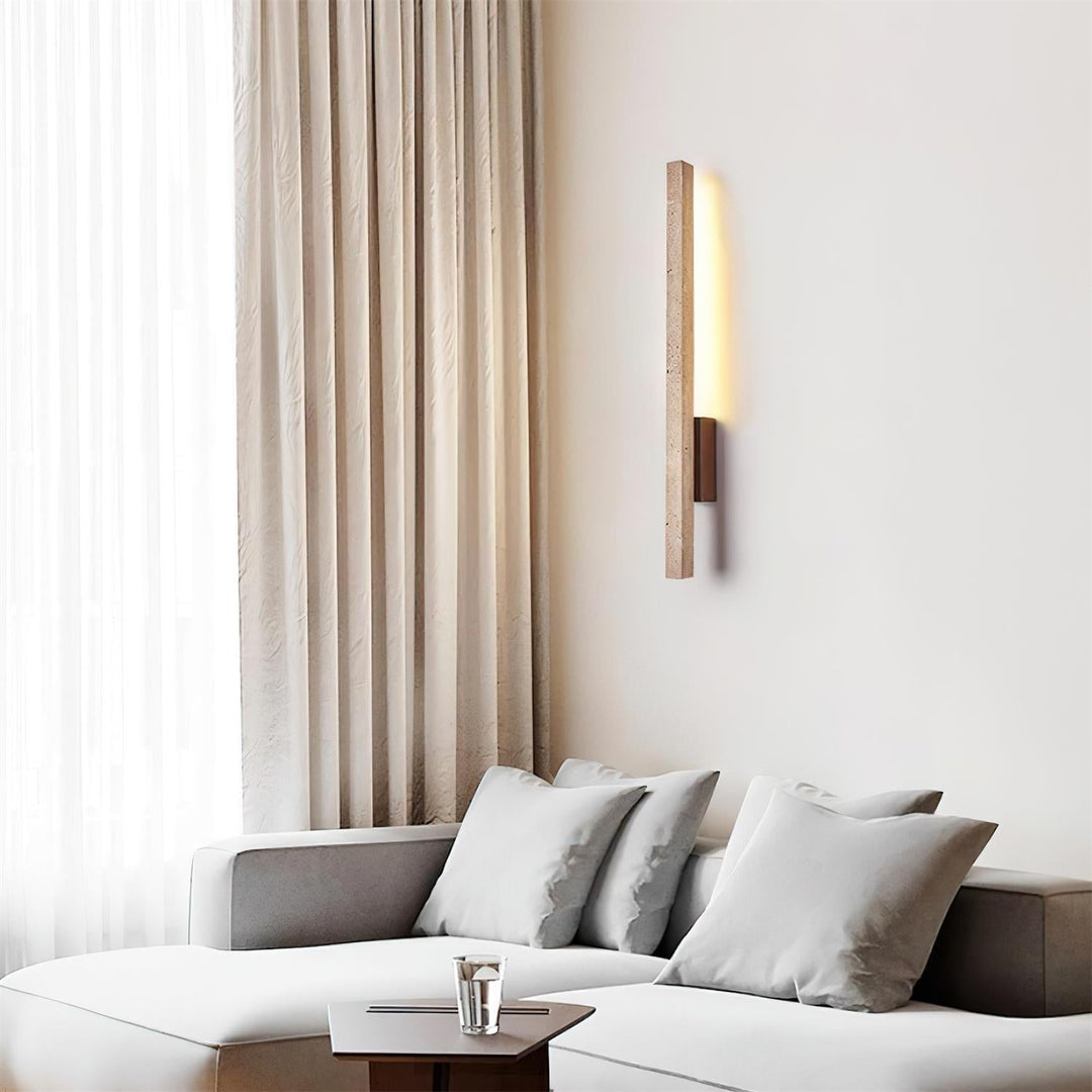 Opalyn Applique Murale Slim en Travertin - Neutralighting