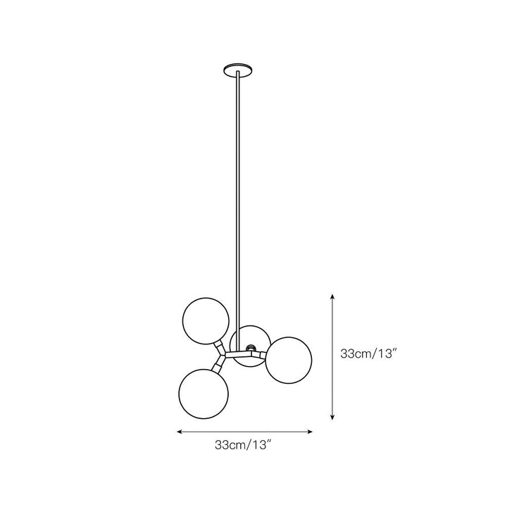Irina Suspension Laiton Verre Minimaliste Moderne - Neutralighting
