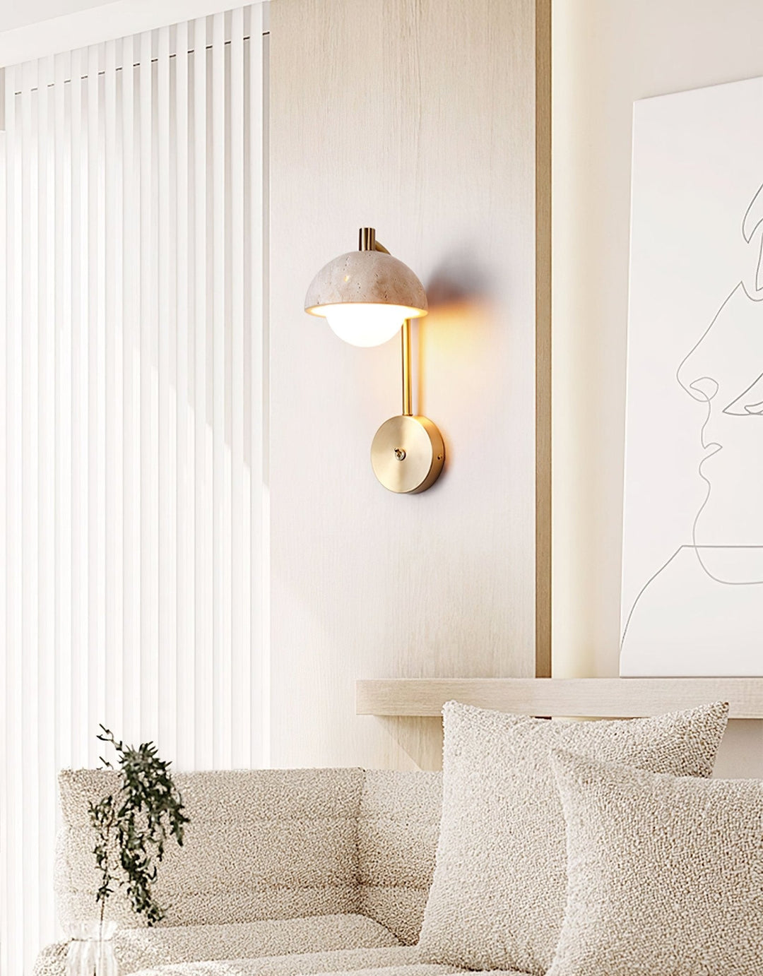 Ormaren Applique Murale Travertin - Neutralighting