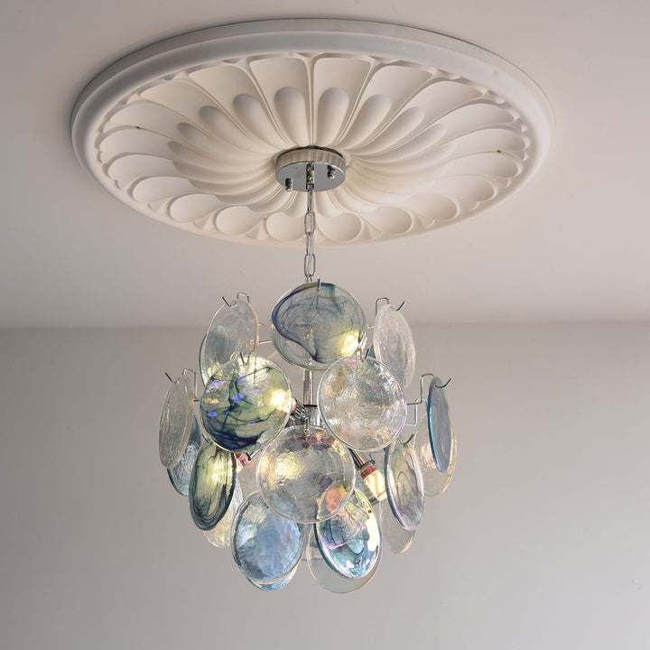 Venfield Lustre Cascade de Disques en Verre Iridescent - Neutralighting