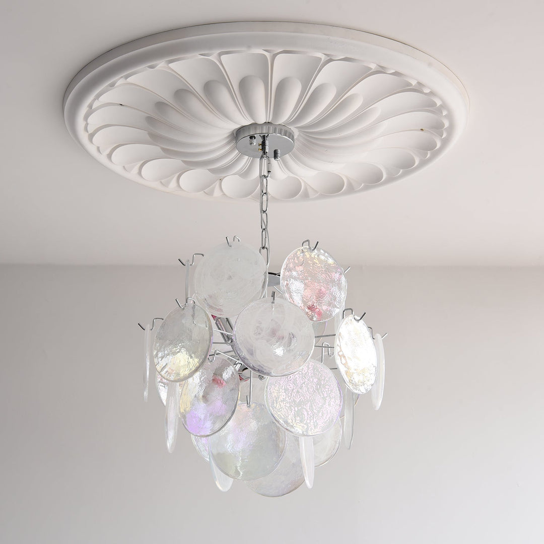 Venfield Lustre Cascade de Disques en Verre Iridescent - Neutralighting
