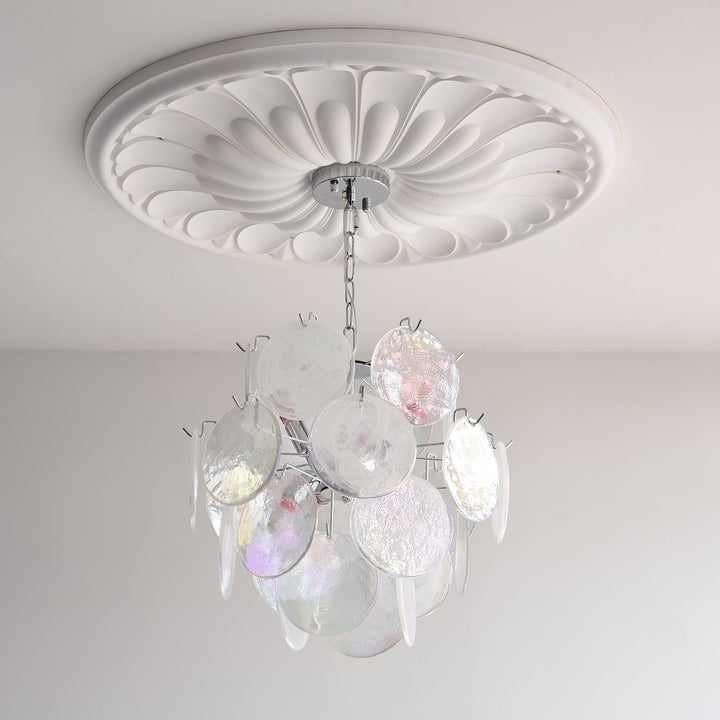 Venfield Lustre Cascade de Disques en Verre Iridescent - Neutralighting
