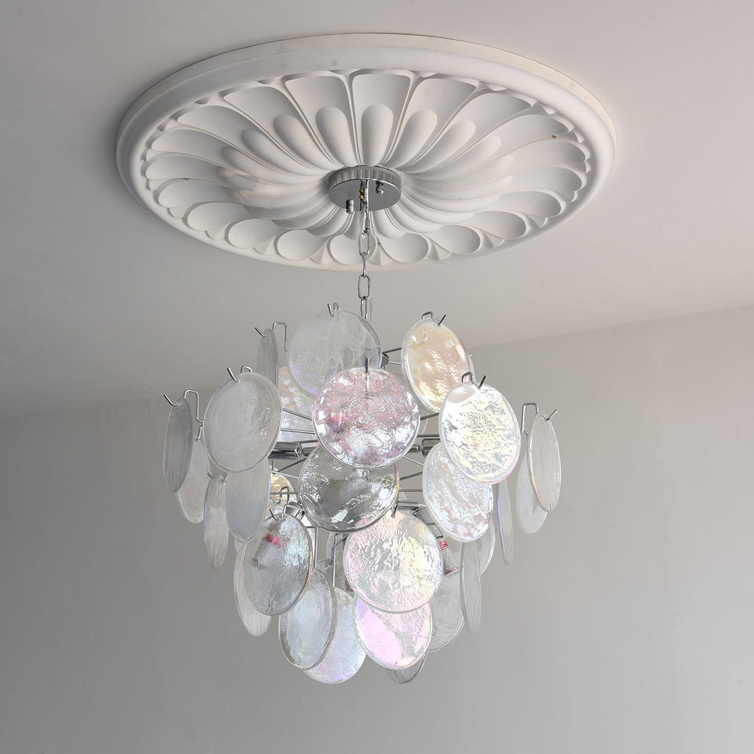 Venfield Lustre Cascade de Disques en Verre Iridescent - Neutralighting