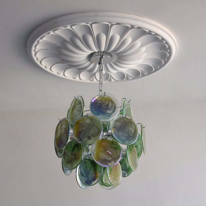 Venfield Lustre Cascade de Disques en Verre Iridescent - Neutralighting