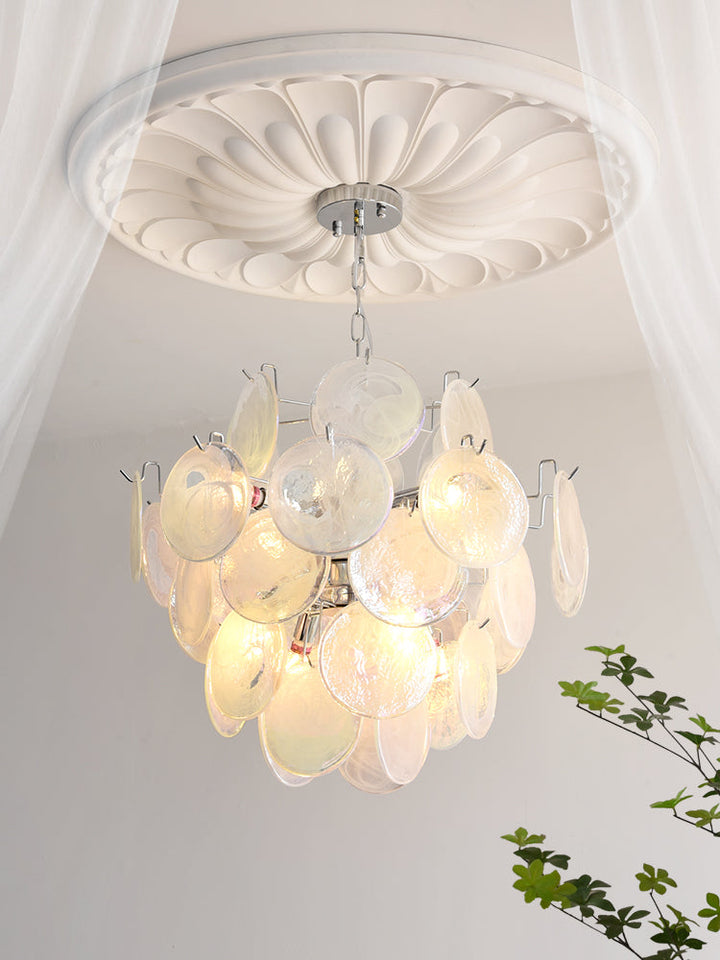 Venfield Lustre Cascade de Disques en Verre Iridescent - Neutralighting