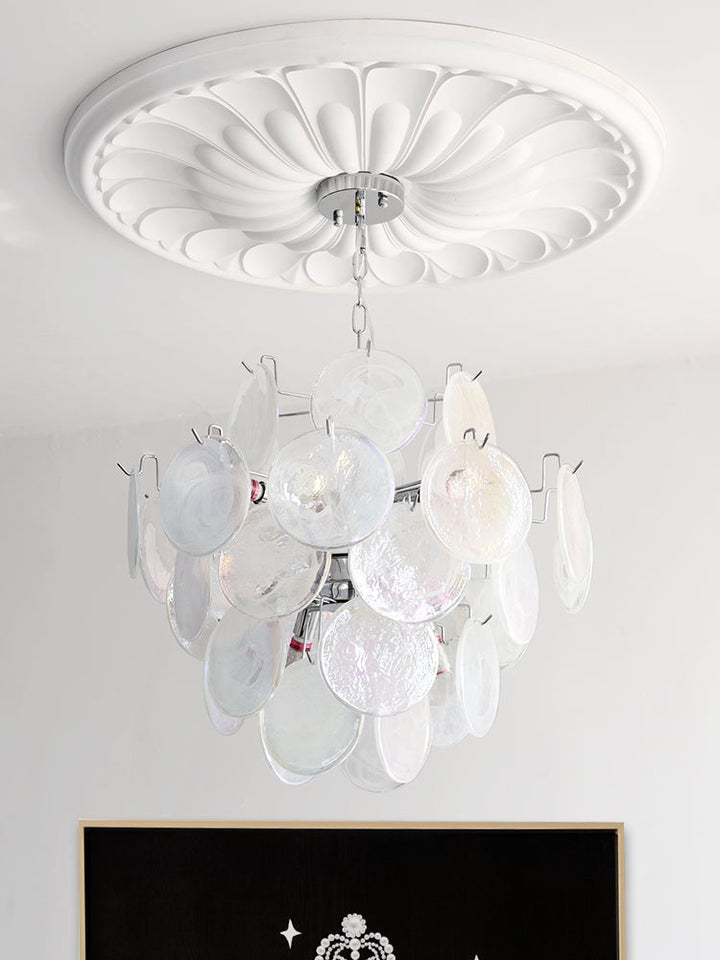 Venfield Lustre Cascade de Disques en Verre Iridescent - Neutralighting