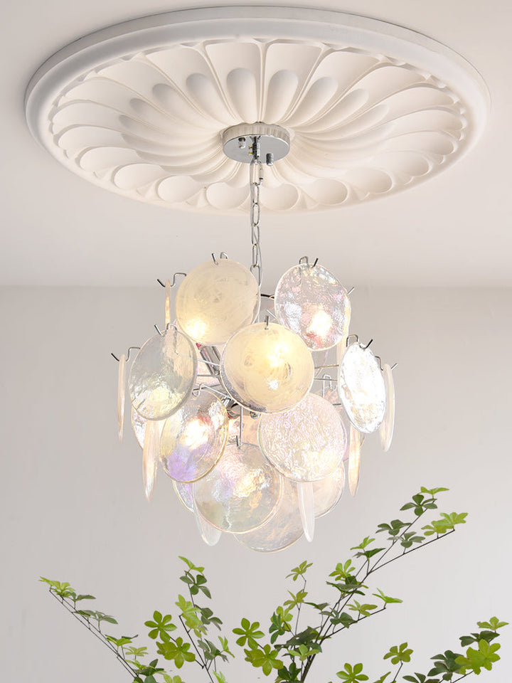 Venfield Lustre Cascade de Disques en Verre Iridescent - Neutralighting