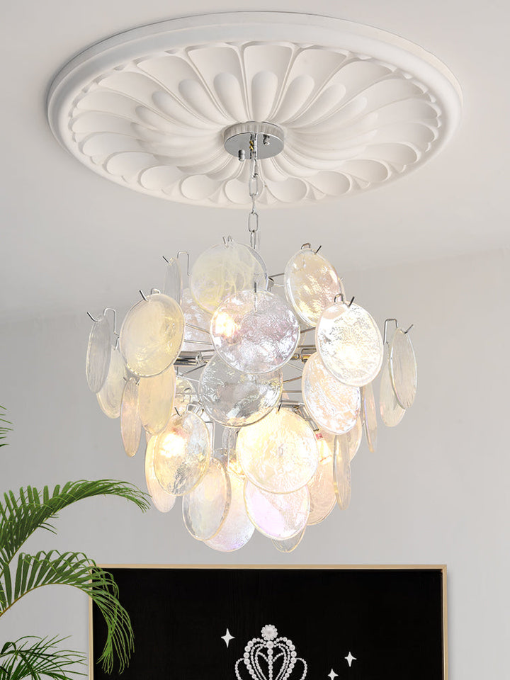 Venfield Lustre Cascade de Disques en Verre Iridescent - Neutralighting