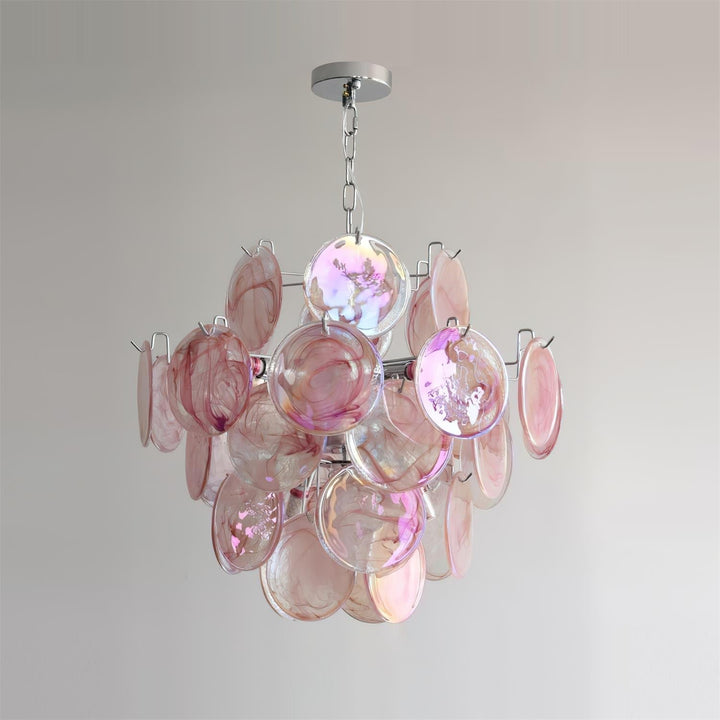 Venfield Lustre Cascade de Disques en Verre Iridescent - Neutralighting