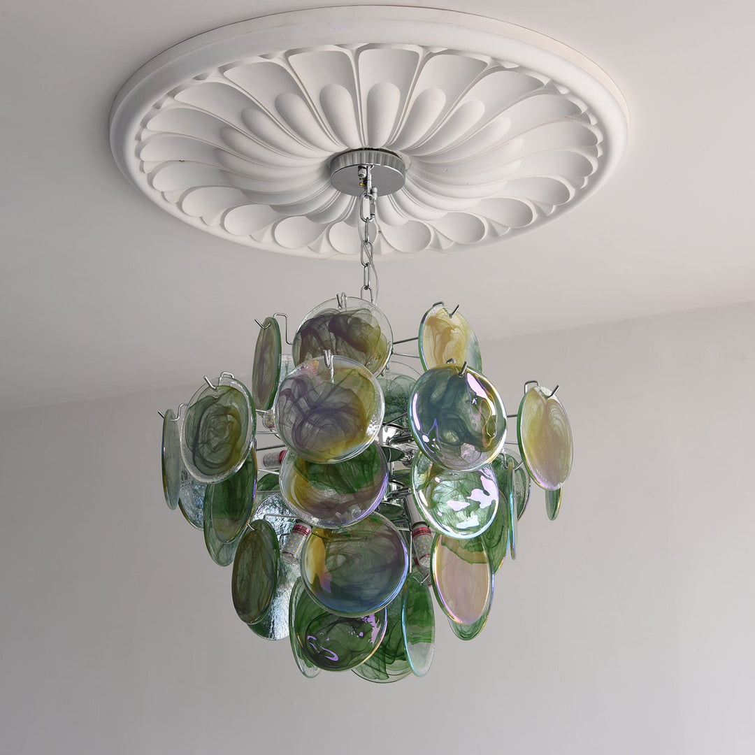Venfield Lustre Cascade de Disques en Verre Iridescent - Neutralighting