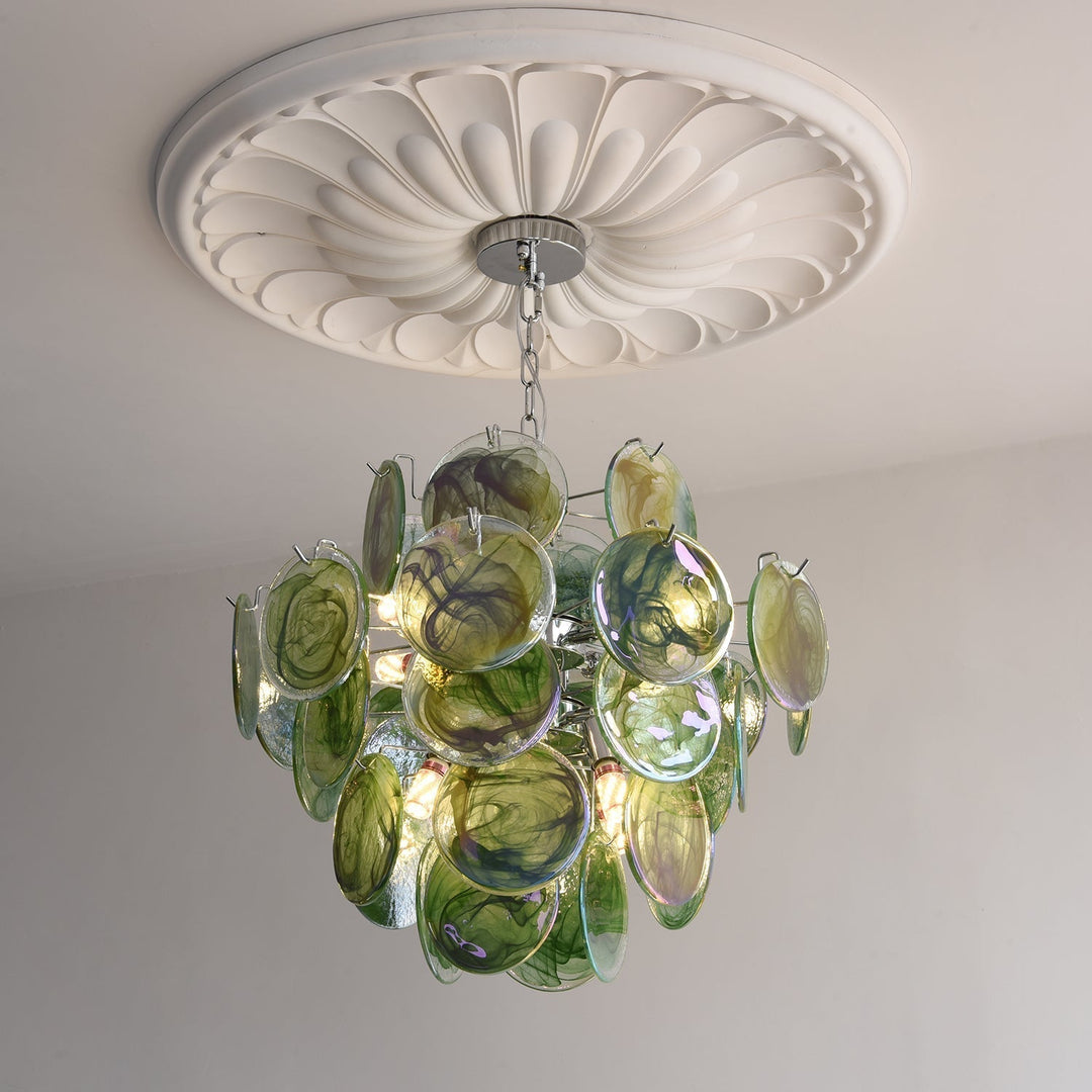 Venfield Lustre Cascade de Disques en Verre Iridescent - Neutralighting