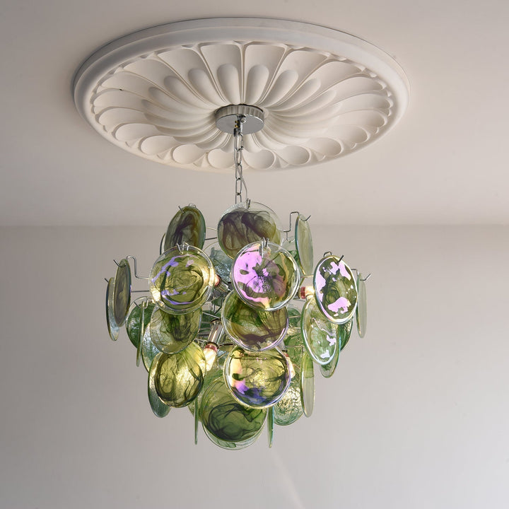 Venfield Lustre Cascade de Disques en Verre Iridescent - Neutralighting