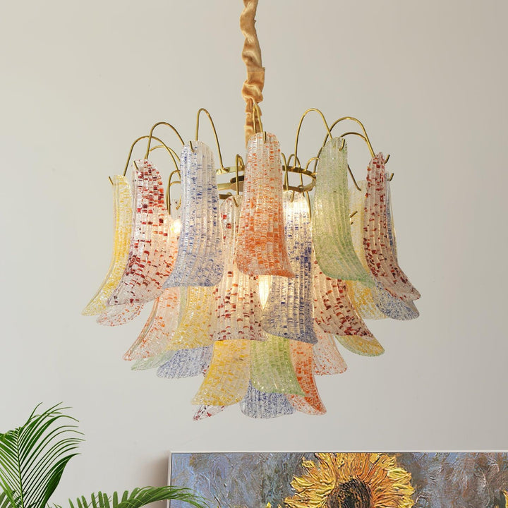 Aurora Lustre en Verre de Murano Coloré Vintage - Neutralighting