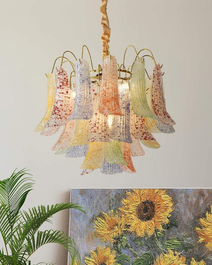 Aurora Lustre en Verre de Murano Coloré Vintage - Neutralighting