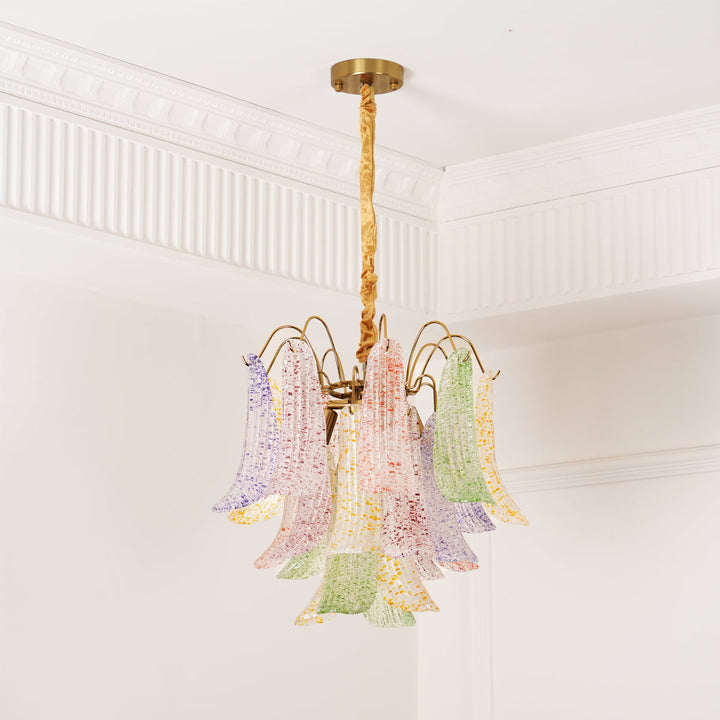 Aurora Lustre en Verre de Murano Coloré Vintage - Neutralighting