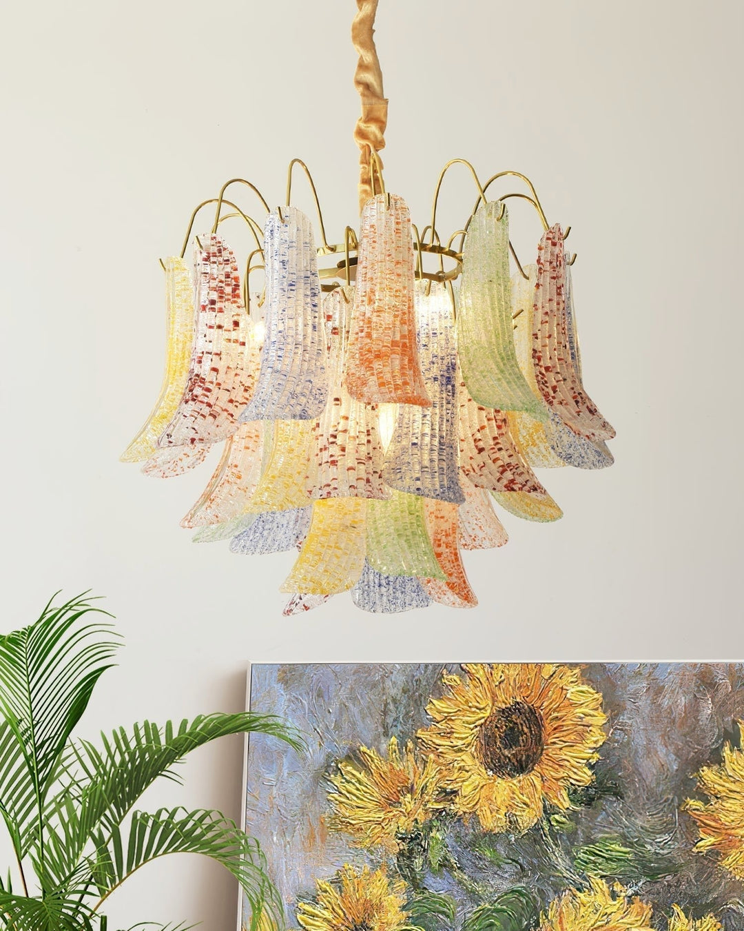 Aurora Lustre en Verre de Murano Coloré Vintage - Neutralighting