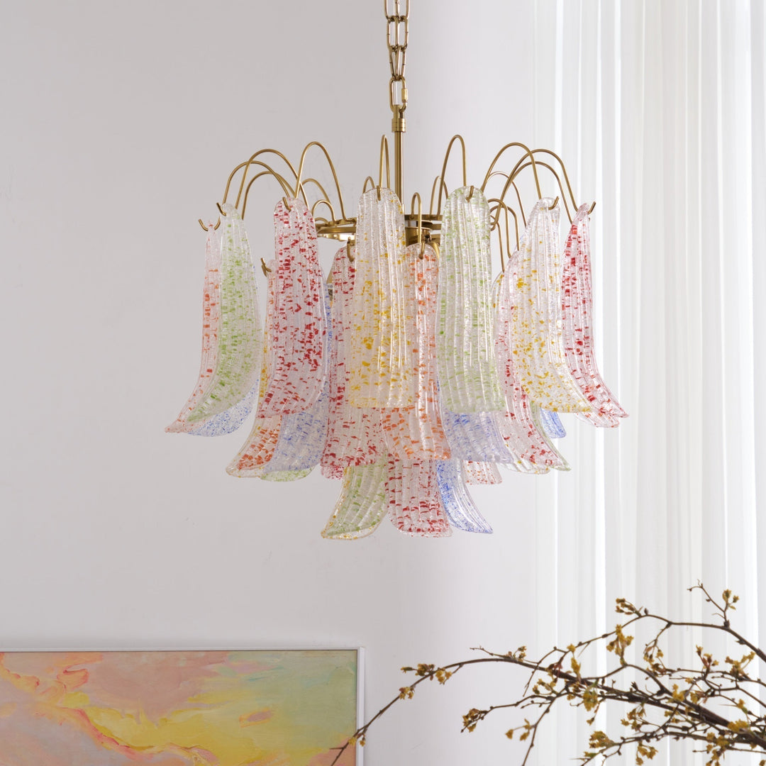 Aurora Lustre en Verre de Murano Coloré Vintage - Neutralighting