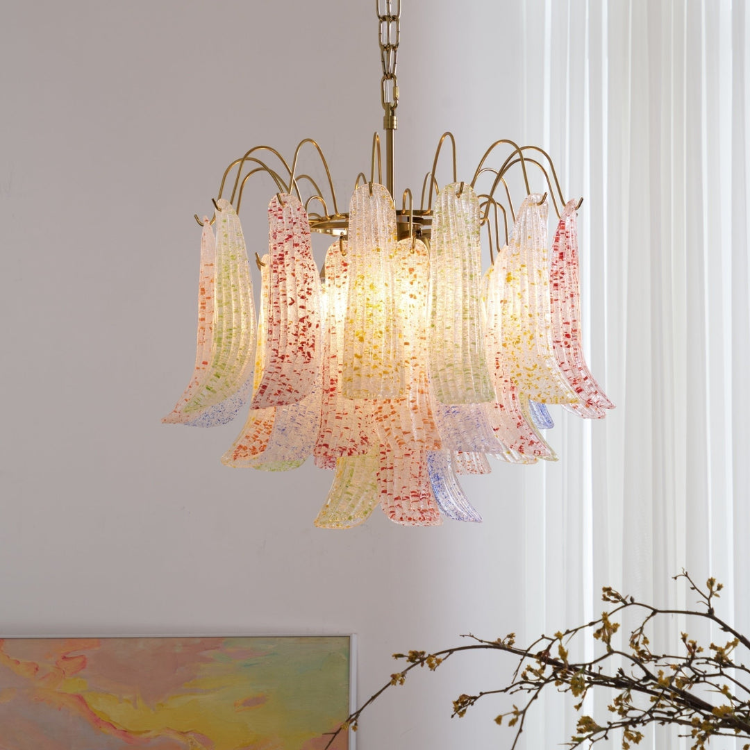 Aurora Lustre en Verre de Murano Coloré Vintage - Neutralighting