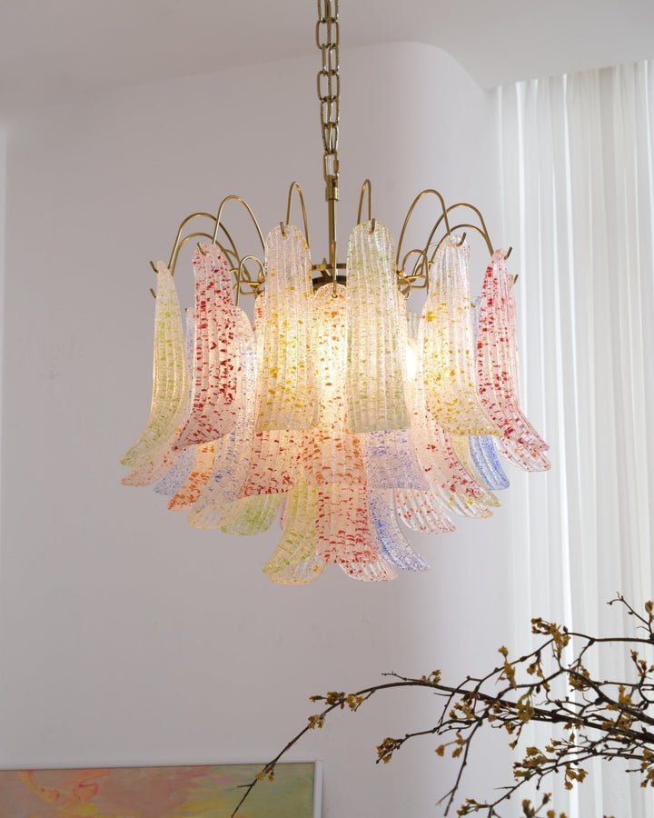 Aurora Lustre en Verre de Murano Coloré Vintage - Neutralighting