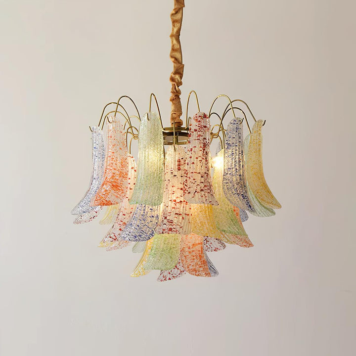 Clarity Chandelier Moderne en Verre Coloré - Neutralighting