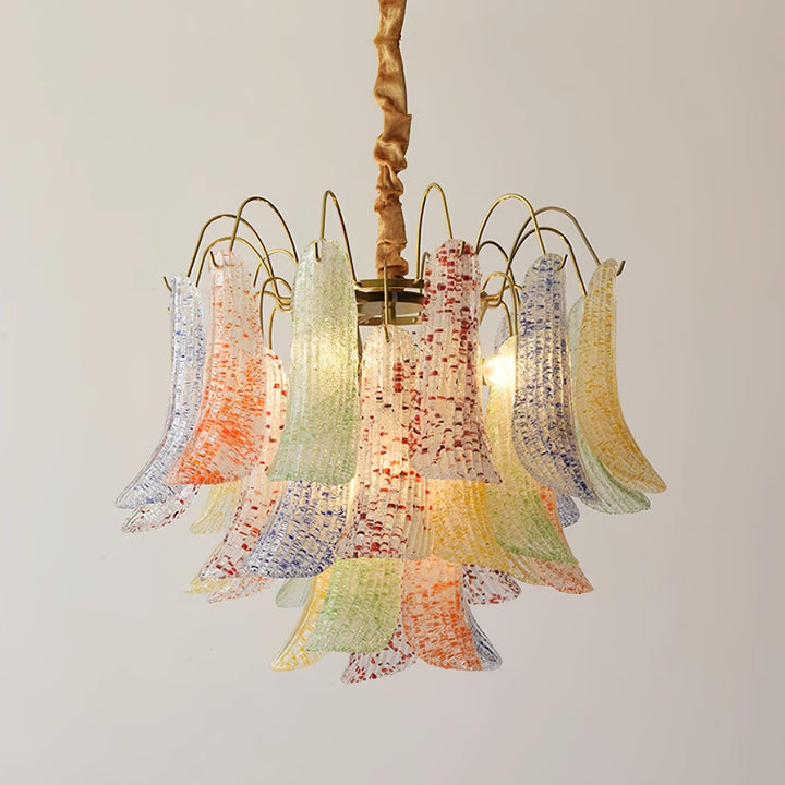 Clarity Chandelier Moderne en Verre Coloré - Neutralighting