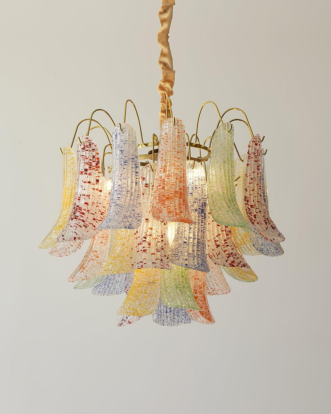 Clarity Chandelier Moderne en Verre Coloré - Neutralighting