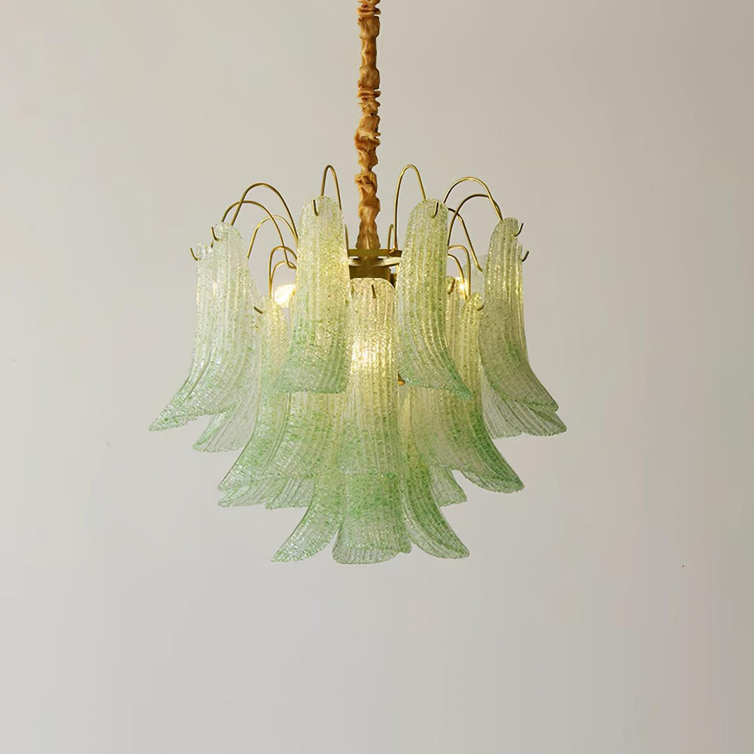 Clarity Chandelier Moderne en Verre Coloré - Neutralighting