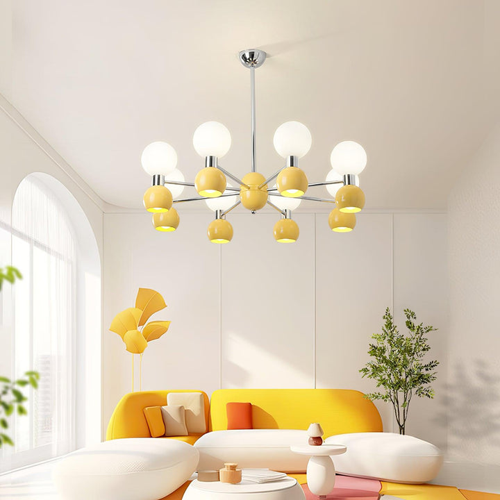 Vera Lustre Bicolore en Verre Élégant - Neutralighting