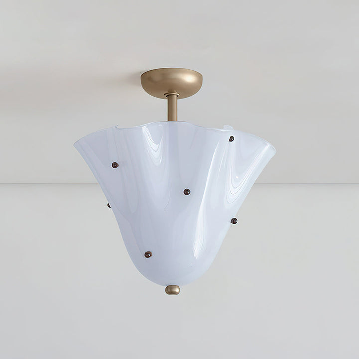 Eldis Lampe Plafond Semi-Encastrée en Verre Murano - Neutralighting