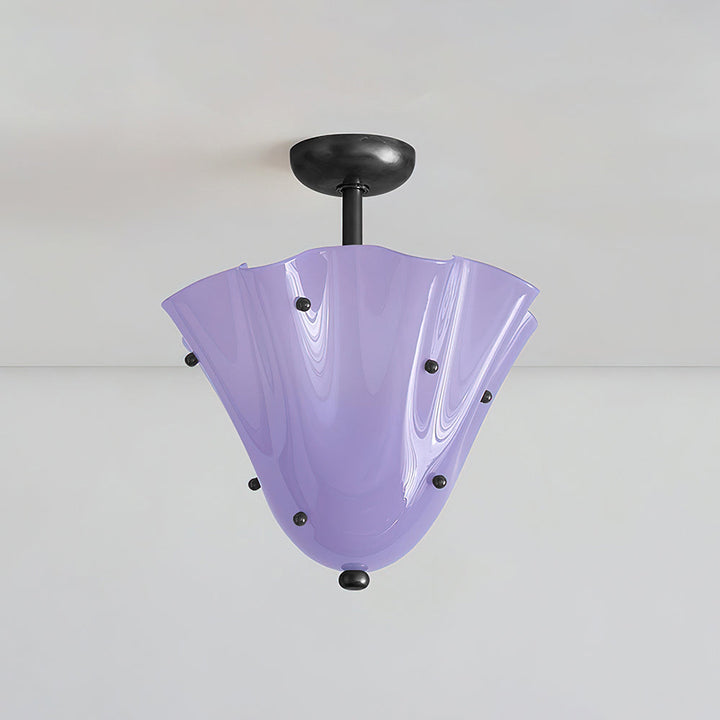 Eldis Lampe Plafond Semi-Encastrée en Verre Murano - Neutralighting
