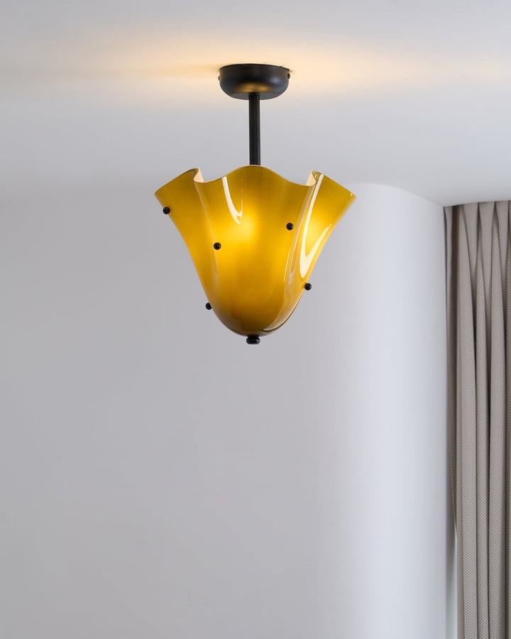 Eldis Lampe Plafond Semi-Encastrée en Verre Murano - Neutralighting