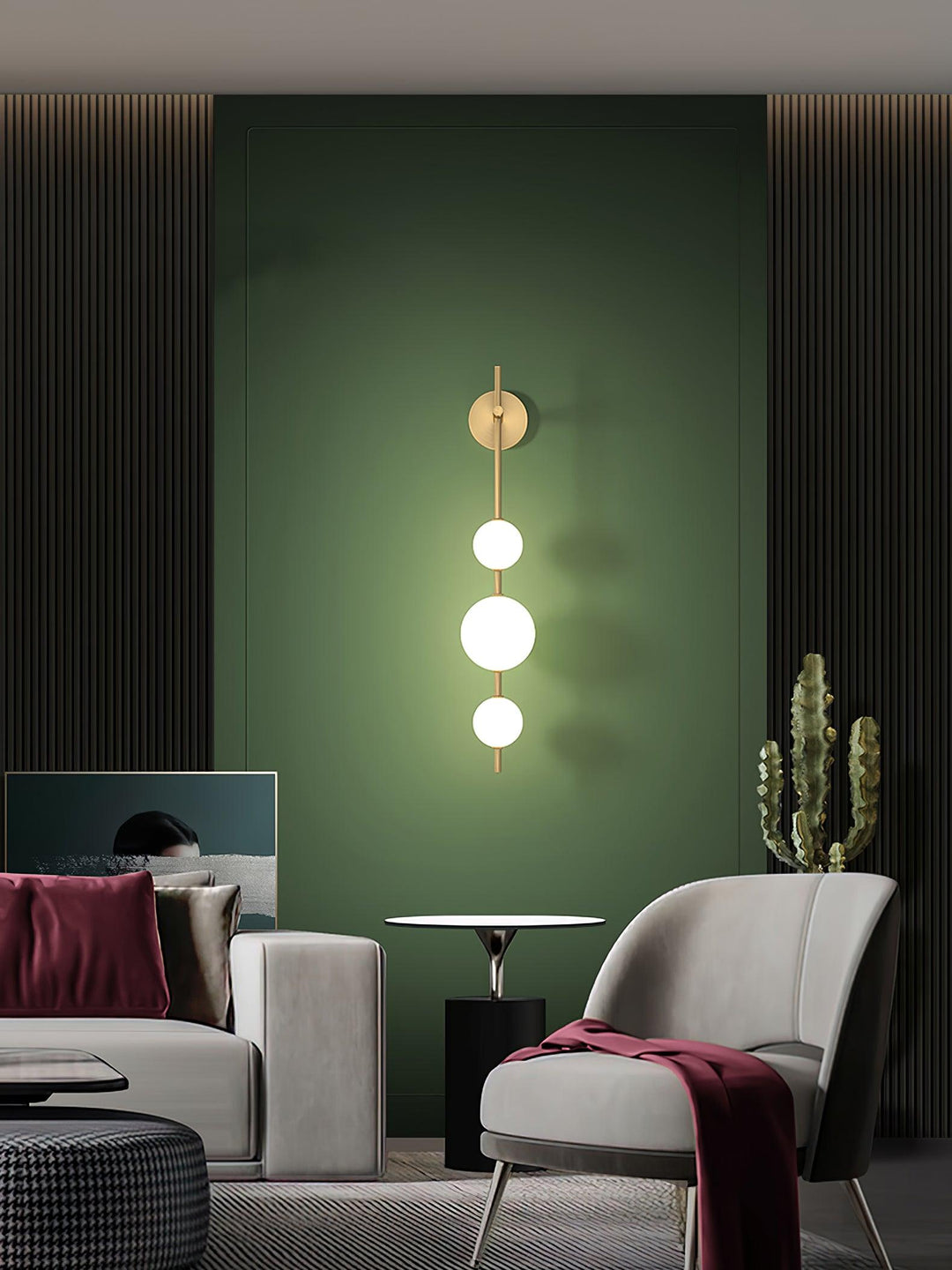 Ilraeia Vertical Globe Plug-in Wall Lamp - Neutralighting