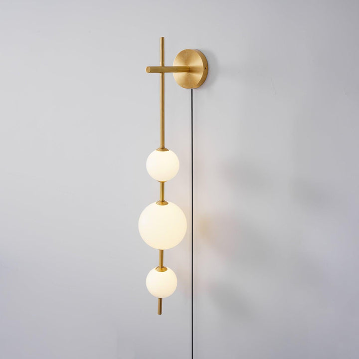 Ilraeia Vertical Globe Plug-in Wall Lamp - Neutralighting