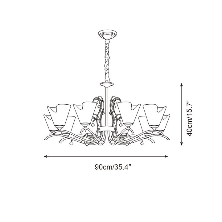 Givona Lustre en Verre Floral - Neutralighting