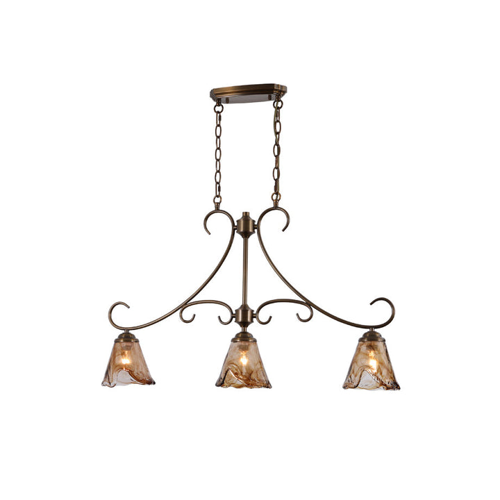 Aloror Suspension Île Laiton Verre Industriel Vintage - Neutralighting