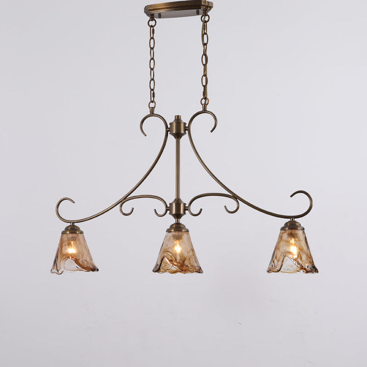 Aloror Suspension Île Laiton Verre Industriel Vintage - Neutralighting