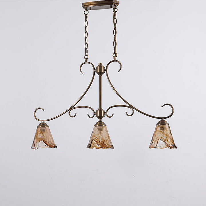 Aloror Suspension Île Laiton Verre Industriel Vintage - Neutralighting