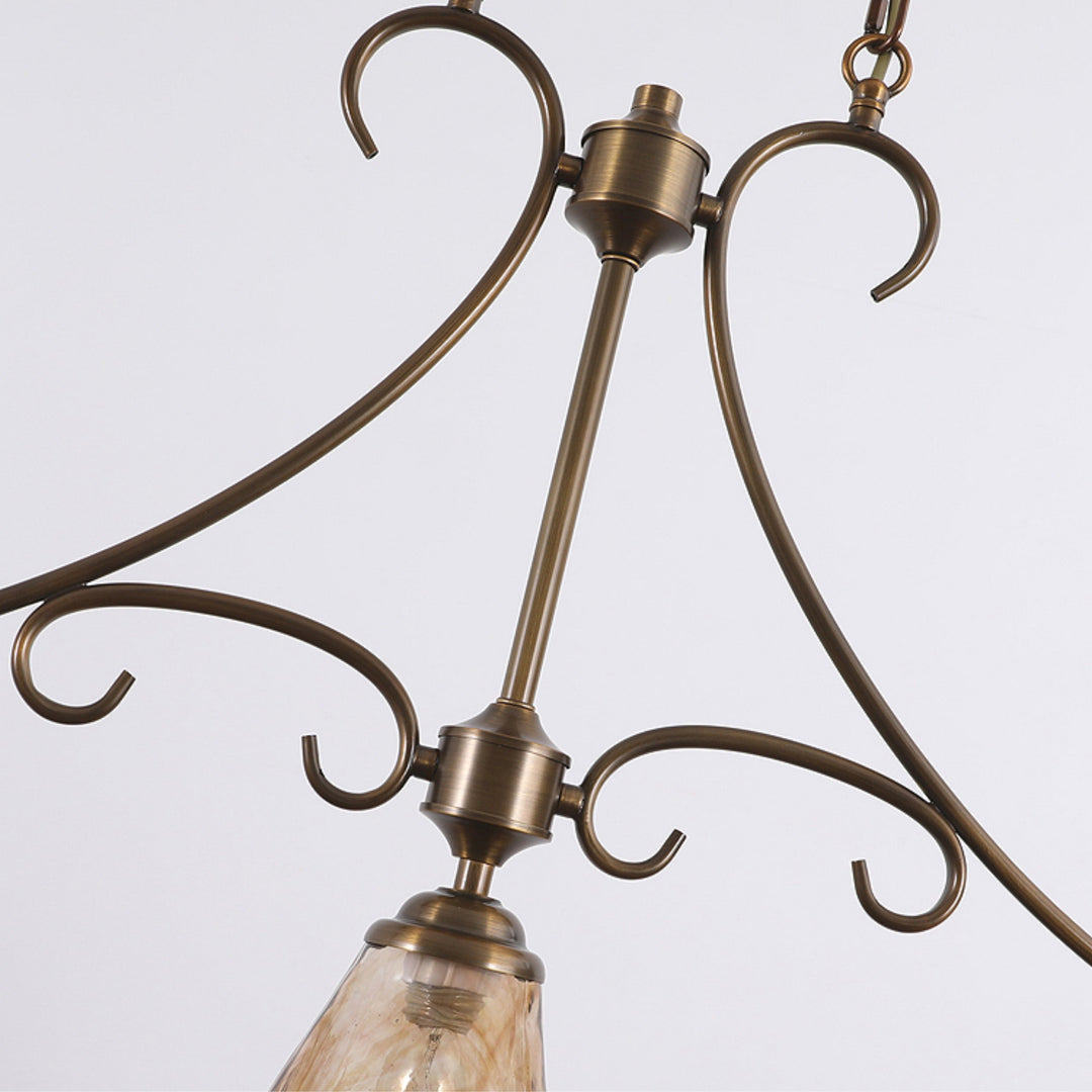 Aloror Suspension Île Laiton Verre Industriel Vintage - Neutralighting