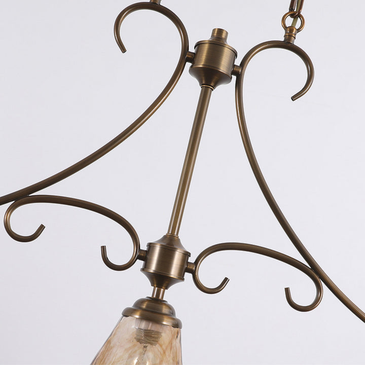 Aloror Suspension Île Laiton Verre Industriel Vintage - Neutralighting