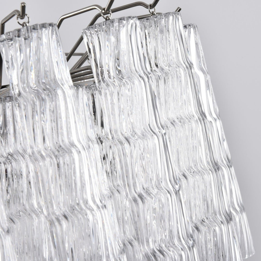 Aurora Lustre Murano Verre Étagé Cascadant Vagues - Neutralighting