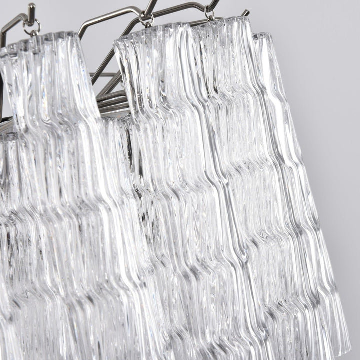 Aurora Lustre Murano Verre Étagé Cascadant Vagues - Neutralighting